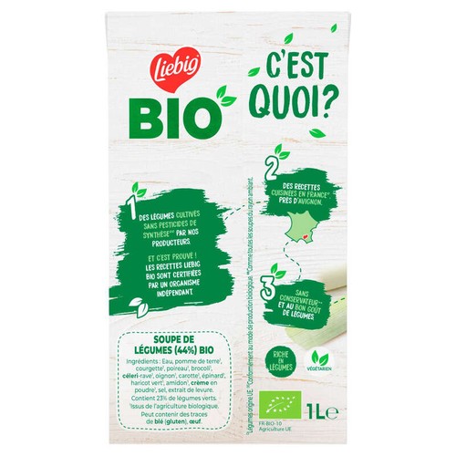 Liebig Mouliné Légumes Verts Bio 1L