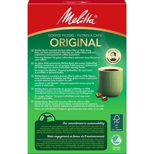Melitta Filtres à Café brun 80 unité