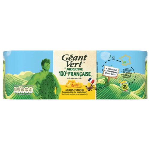 Géant Vert L’Original Maïs Doux Ultra Tendre 3x140g