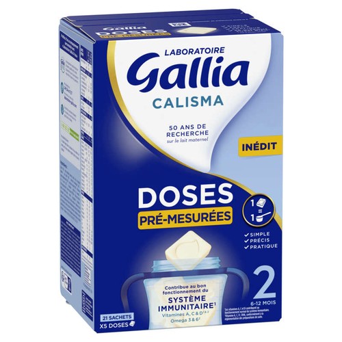 Laboratoire Gallia Calisma Pocket Lait 2ème âge De 6 à 12 mois 504g