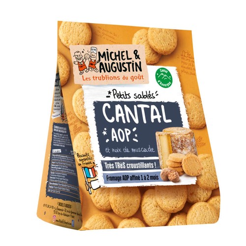 Michel & Augustin Sablés cantal AOP et noix de muscade 100g