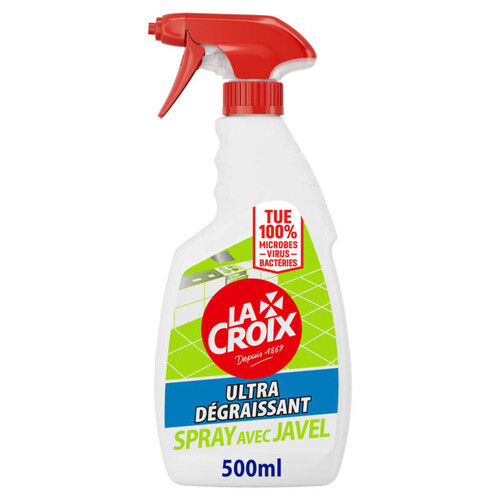 La Croix Spray Désinfectant Javel Nettoyant Ménager Cuisine 500ml