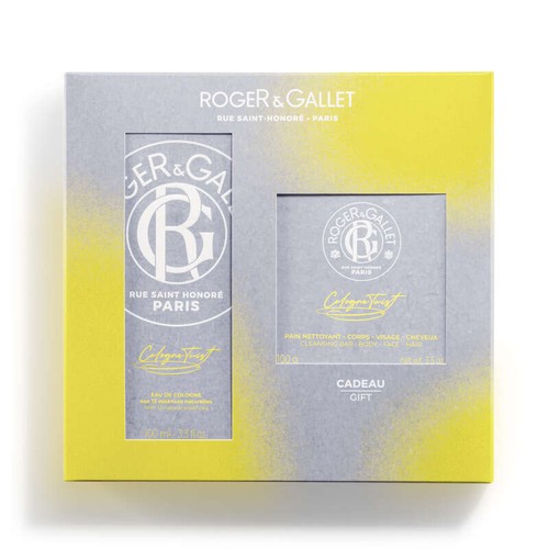 Roger & Gallet Coffret Fête des Pères Cologne Twist 100ml et son Pain Nettoyant 3en1 100g