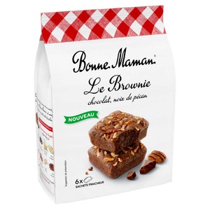Bonne Maman Brownie chocolat pécan x6 210g