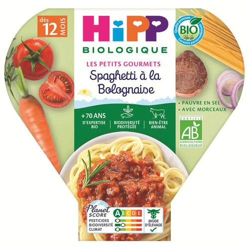 [Par Naturalia] Hipp Assiette Spaghettis Bolognaise 12M Bio 230g