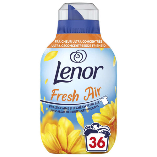 Lenor Fresh Air Adoucissant 36 Lavages, Rayons de Soleil - Fraîcheur Ultra Concentrée