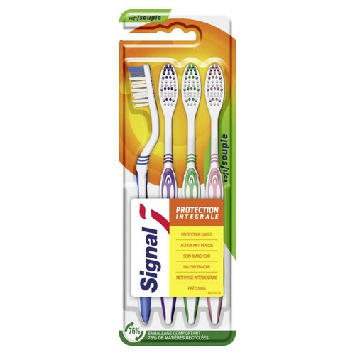 Signal Brosses À Dents Souple Protection Intégrale x4