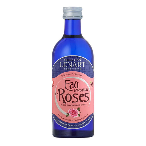 Cristian Lenart eau aromatisée de Roses à base d'huiles essentielles 200ml