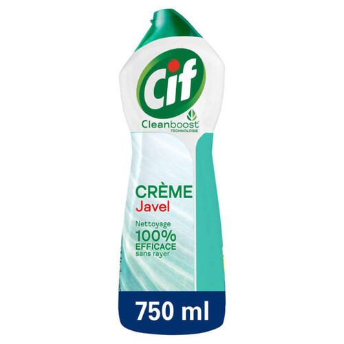 Cif Crème À Récurer Cleanboost Technologie Javel 750Ml