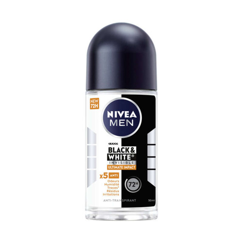 Nivea Déo Bille Homme Black & White Ultimate 50Ml