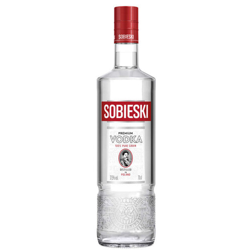 Sobieski Vodka. 37,5%Vol. 70Cl