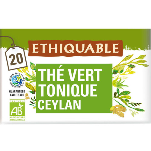 Ethiquable Thé Tonique Au Guarana Bio 36g