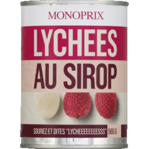 Monoprix Litchis au Sirop 250g