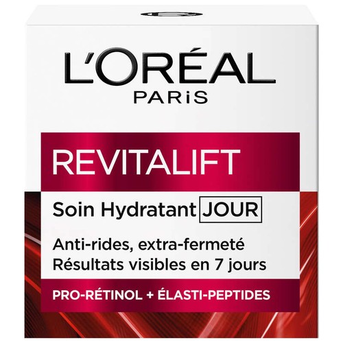 L'Oréal Paris Crème Visage Anti-Rides Hydratant + Fermeté Revitalift 50ml