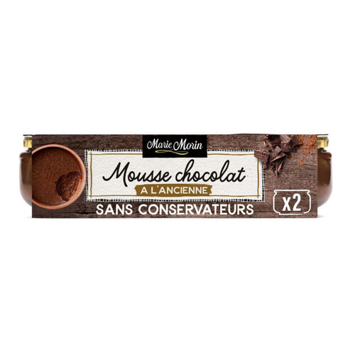 Marie Morin Mousse Chocolat À L’Ancienne 2X100G