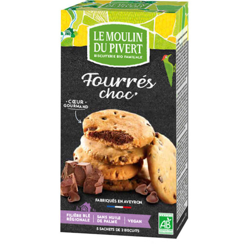[Par Naturalia] Moulin du Pivert Biscuits Fourrés Choc' Bio 175g
