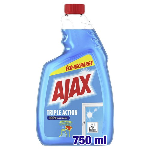 Ajax Vitres Recharge Triple action 75cl
