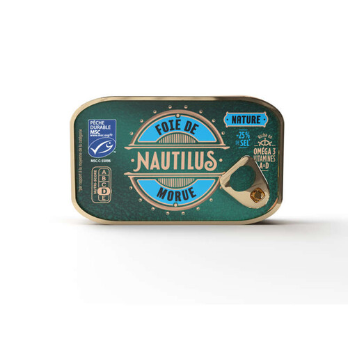 Nautilus Foie de Morue -25% De Sel 120g