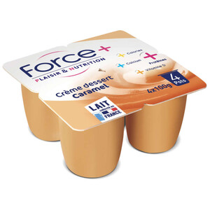 Force + Crème Dessert Caramel 4X100G