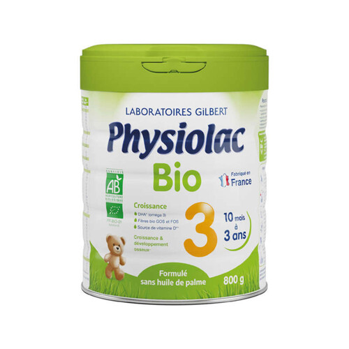 [Par Naturalia]  Physiolac Lait 3Ème Âge Bio 800g