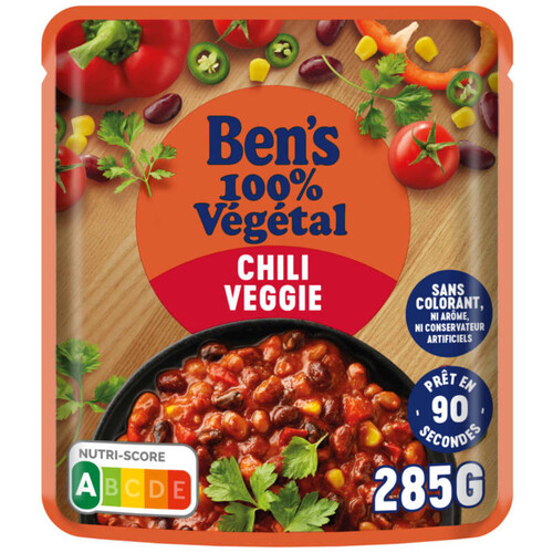 Ben's Original 100% Végétal Sauce Micro Ondable Chili Veggie 285g