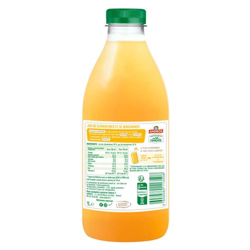 Andros Jus Clémentine Mandarine 1L