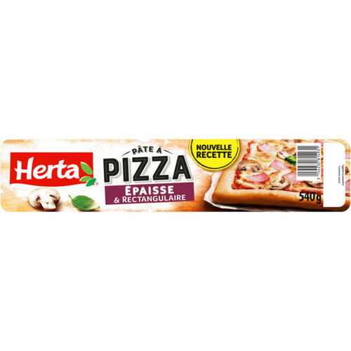 Herta Pâte à pizza épaisse et rectangulaire 540g