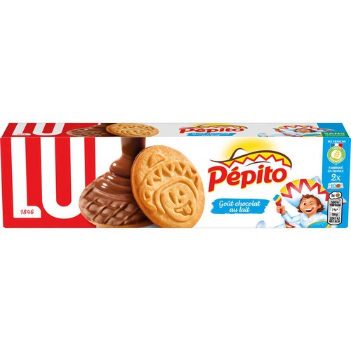 Lu Pepito Biscuits nappés au Chocolat au Lait 192g