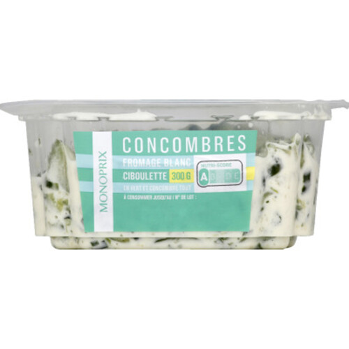 Monoprix concombres au fromage blanc 300g