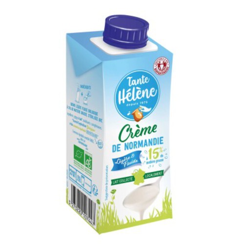 [Par Naturalia] Tante Hélène Crème Légère 15% Bio 3x20cl