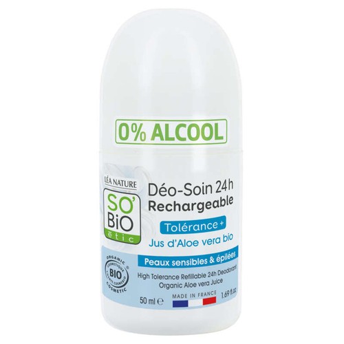 So'Bio Etic Déodorant Bille Aloe Vera Peaux Sensibles & Épilées 50ml