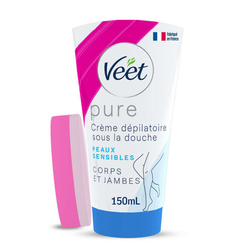 Veet Crème Dépilatoire Sous La Douche, Peaux Sensibles, Aloe Vera & Vitamine E