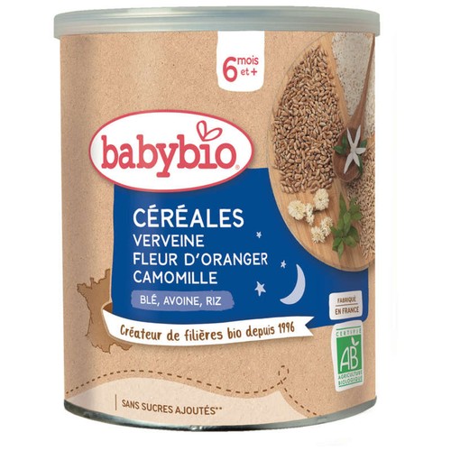 [Par Naturalia] Babybio Céréales Verveine Fleur d'Oranger Camomille 220g