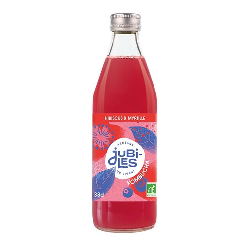 Kombucha Hibiscus myrtille 33cl