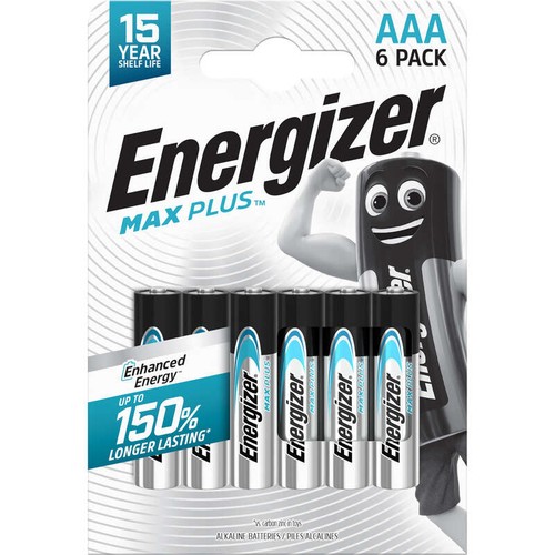 Energizer Piles Max Plus AAA LR03 x6