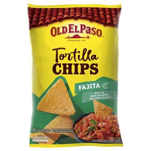Old El Paso Tortilla Chips Saveur Fajita 185g