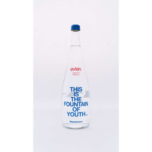 Evian eau minérale Pharrell Williams Série limitée 2024 75cl