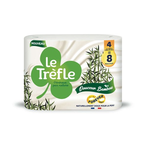 Le Trèfle Papier toilette Douceur Bambou x4