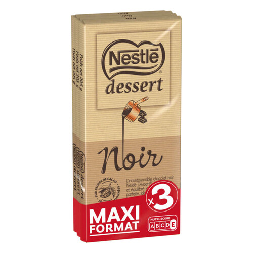 Nestlé Dessert Chocolat Noir 3X205G