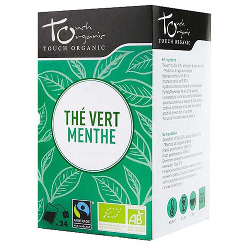 [Par Naturalia] Touch Organic Thé Vert à la Menthe Bio Sachet x24