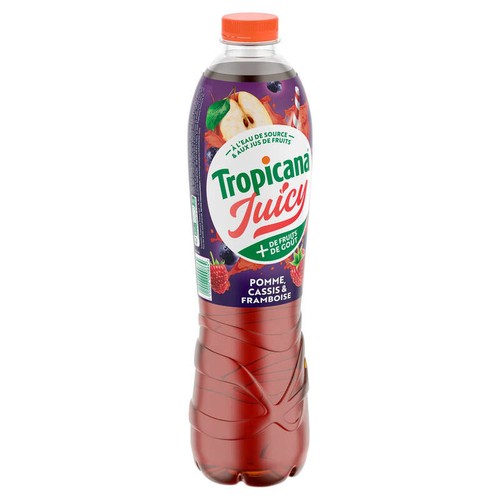 Tropicana Boisson aux fruits Juicy Pomme cassis framboise 1,5L