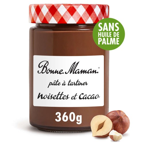 Bonne Maman Pâte à Tartiner Noisettes et Cacao 360g