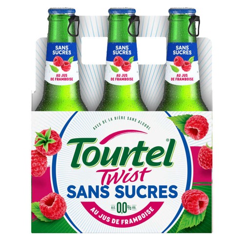 Tourtel Twist sans sucres 0.0% jus de framboise 6x27,5cl