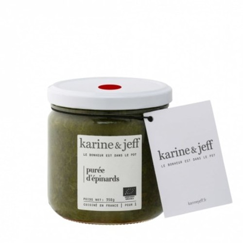 Karine & Jeff Purée D'épinards Bio 350g