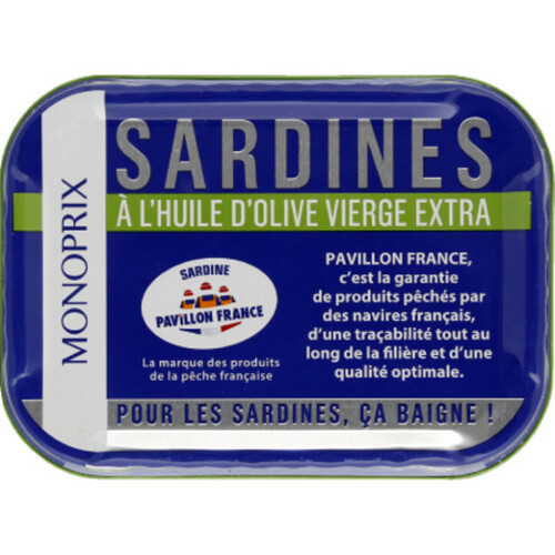 Monoprix Sardines à l'Huile d'Olive Vierge Extra 87g