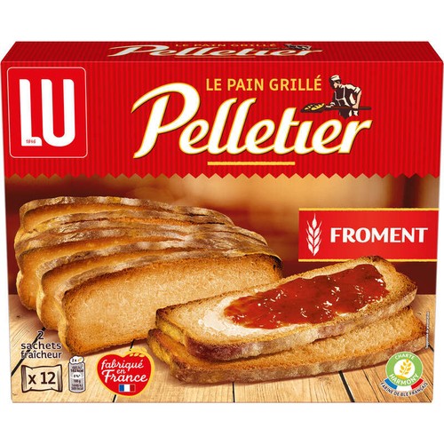 Lu Pelletier Pain grillé au Froment 500g