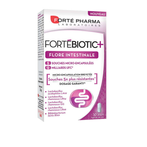 [Para] Forté Pharma FortéBiotic+ Flore Intestinale 30 Gélules