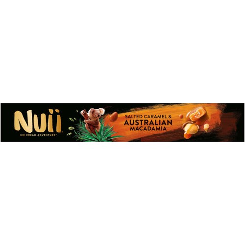 Nuii Bâtonnets Caramel salé & macadamia d'Australie 272g