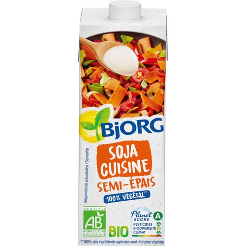 Bjorg Soja cuisine semi épais Bio 25cl
