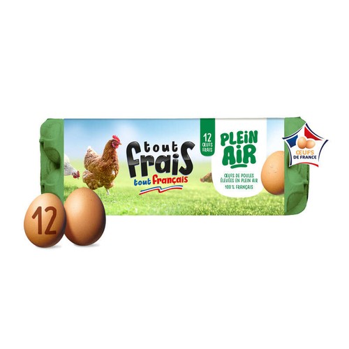 Tout Frais tout français Œufs Plein Air x12